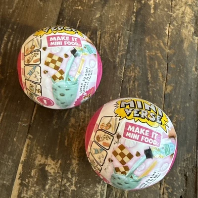 MGA'S Mini Verso: Make It Mini Food Diner Serie 1 (Nuevo y Precintado) Lote de 2 Foto 1 de 4