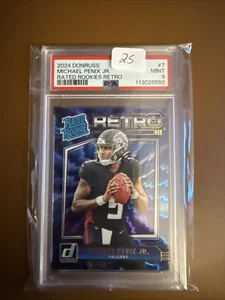 2024 Panini Donruss Michael Penix Jr. Rated Rookies Retro PSA 9 MINT - Picture 1 of 2