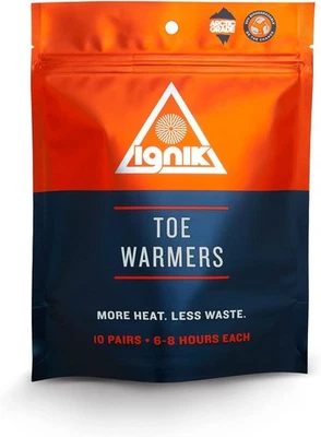 Ignik 8-Hour Compostable Toe Warmers with Resealable 2.8 x 4", White  - Image 1 of 4