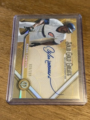 2022 Topps Tribute Solid Gold Greats Andre Dawson On Card Auto /199 - Image 1 of 2