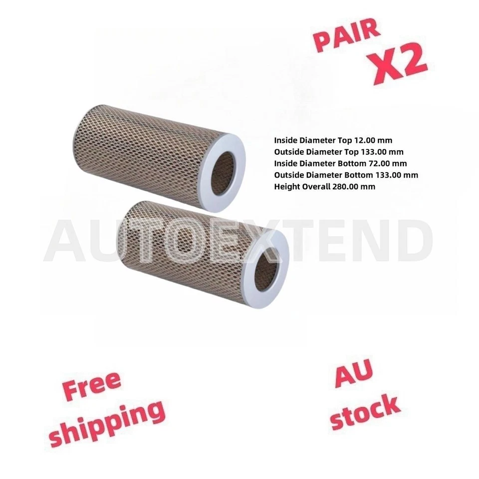 2X Air filters for TOYOTA Hilux w/ L Eng'  2.2L  Diesel 1985-1988 - image 1 of 1