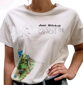 Letluv x Anthropologie Joni Mitchell Graphic Tee, Size XL NWT 88 Msrp - Picture 1 of 9