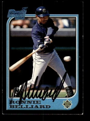 1997 Bowman #372 Ronnie Belliard HAND SIGNED AUTO - Image 1 of 2