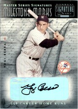 2001 Donruss Signature Milestone Marks Masters Series #2 Yogi Berra Auto