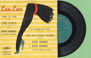 BING CROSBY & GARY CROSBY / Can Can COLUMBIA ECGE 70191 Press Spain 1954 EP VG+ - Picture 1 of 5