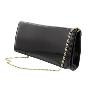 VAN DAL Genova Black Patent (Leather) Clutch Bag Handbag RRP: £60 - Picture 1 of 22