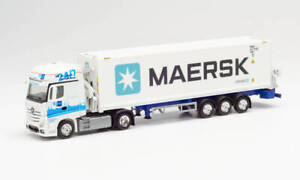 Herpa 313384 - Mercedes Actros With Unloader Side' Ghd / Maersk' 1:87