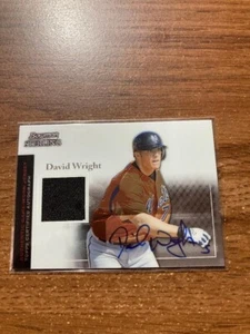 2004 BOWMAN STERLING #BS-DW AUTOGRAPH JERSEY RELIC DAVID WRIGHT - Picture 1 of 1