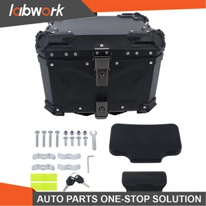 Labwork 45L Motorcycle Top Box Safety Lock Waterproof Trunk Luggage Storage Case - Picture 1 of 12