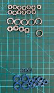 Team Associated Ball Bearing Sets Chrome B6.4 6.3 6.2 6.1 T6.1 T6.2 - Picture 1 of 3