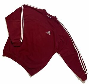 Men`s Vintage adidas Sweatshirt Red Size L