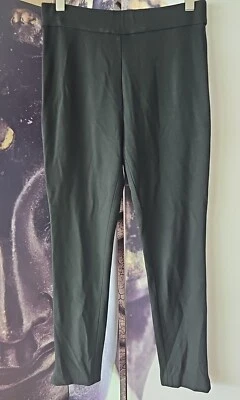 Pantalones legging para mujer Theory negros elásticos con cremallera al tobillo talla M Foto 1 de 4