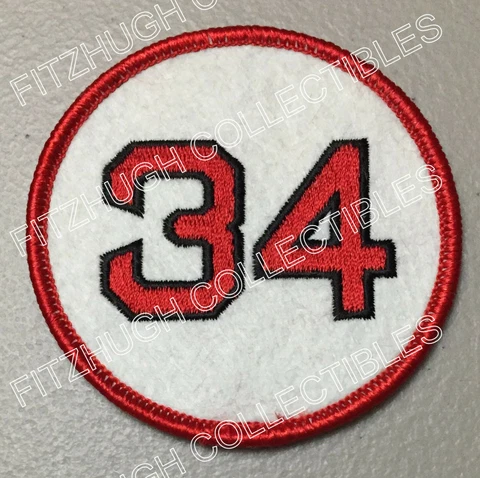 DAVID ORTIZ BOSTON RED SOX RETIRED JERSEY NUMBER 34 QUALITY PATCH - HOF 2022!!! Cover