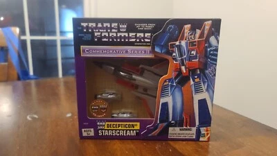 TRU Transformers Reissue Commemorative Series II Starscream Hasbro Figure MISB - Image 1 of 2