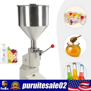 Máquina de llenado de líquidos 5-110 ml relleno cosmético crema champú manual de agua - Imagen 1 de 19