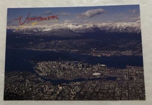 Vancouver & The Northshore Mtns. As Seen From The Air. Postcard (Z2) - Imagen 1 de 2