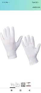 12 pares de guantes de algodón blanco jersey guantes protección seguridad talla 06 NUEVO - Imagen 1 de 7