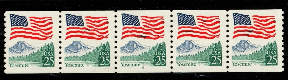 Scott 2280 25¢ Flag Over Yosemite P#9  MNH Free shipping in the USA - Image 1 of 1