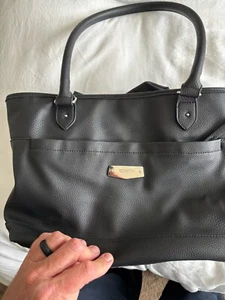 Rosetti Black Janet Shoulder Bag With 3 Compartments Zip/Magnet Closure - Picture 1 of 4