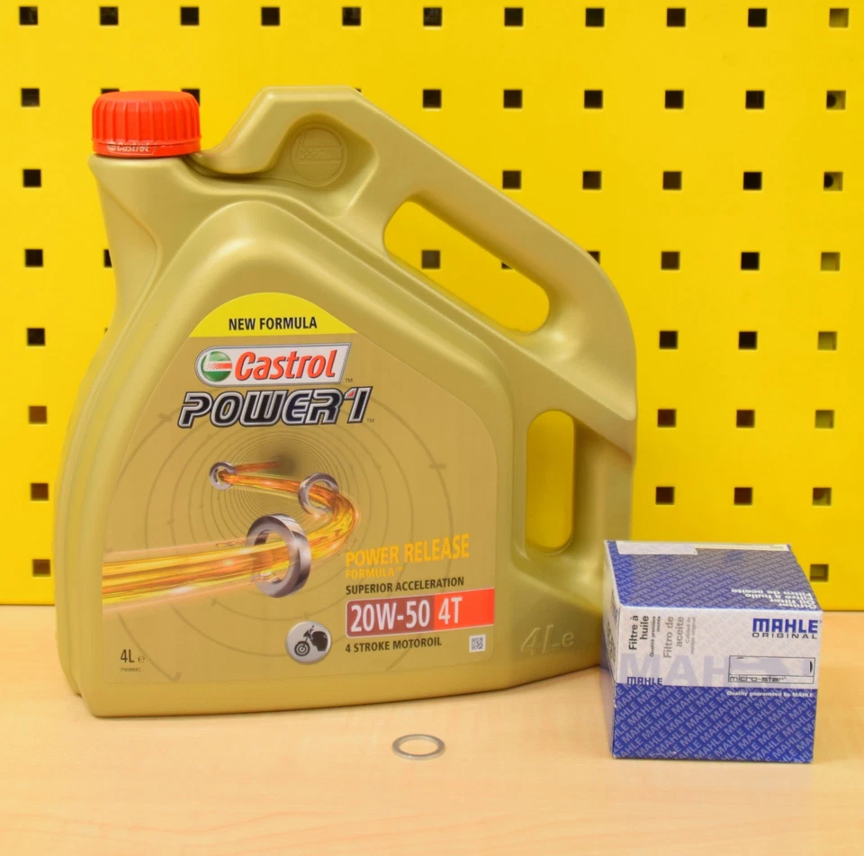 Huile Mahle Filtre à Castrol Power1 20w50 Joint pour BMW K75 K100 K1 1100 1200 - Photo 1/1