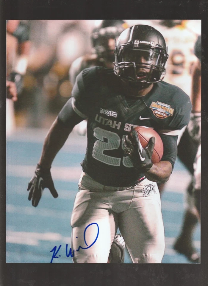 Kerwyn Williams autograph signed 8 x 10 inch photo UTAH STATE AGGIES POSE 2 - Image 1 of 1