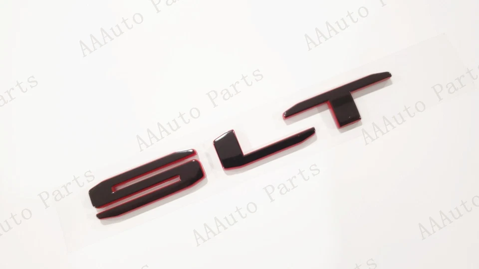 1 pieza emblema letra SLT trasero rojo negro 2019+ GMC Sierra 1500 2500 Yukon Yukon XL Foto 1 de 4