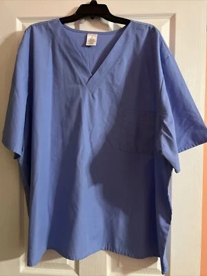 Unbranded Blue SCRUB TOP 3XL used - Image 1 of 4