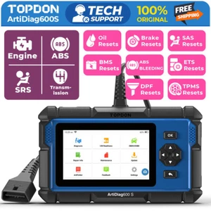 TOPDON AD600S OBD2 Scanner Car Code Reader All System Diagnostic Tool ABS AU - Picture 1 of 11
