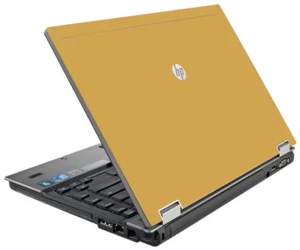 GOLD Vinyl Lid Skin Cover Decal fits HP Elitebook 8540W 8540P Laptop - Picture 1 of 1