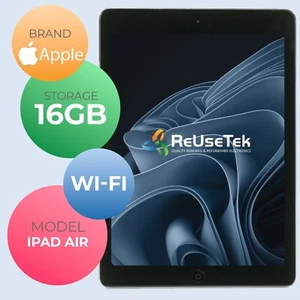 Apple iPad Air 9.7" A1474 | 16GB Storage | Wi-Fi | MD785LL/B | Space Gray - Picture 1 of 19