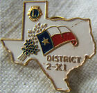 LC003 - insigne badge LIONS CLUB PIN DISTRICT 2-XI TEXAS