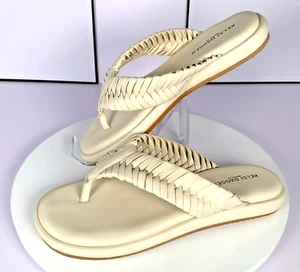 Kelsi Dagger Brooklyn Womens Tidal Braided Thong Sandals Shell Ivory, 9- $130NWT - Picture 1 of 21
