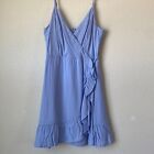Altar'd State Blue Faux Wrap Mini Dress in Womens Size Small