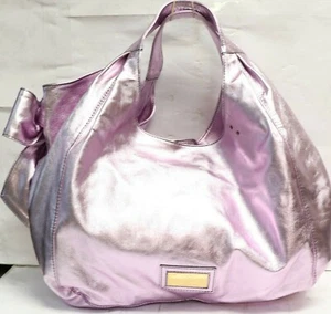 Valentino Metallic Light Purple Nuage Bow Tote Handbag - Picture 1 of 12