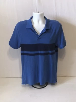 Old Navy Men’s Polo Shirt Blue Black Medium ▪FREE Shipping! - Image 1 of 4