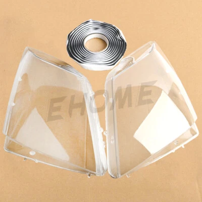 New For Cadillac CTS 2008-2013 Pair Clear Headlight Lens Cover+Glue - Image 1 of 4