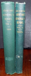 New York State 1868 Adjutant General Rept, Civil War Volunteer Regiment Officers - Picture 1 of 10