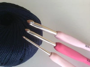 Gancho de ganchillo con agarre de cojín Tulipán ETIMO ROSA Y ENCAJE ***TODAS LAS TALLAS 0,4 mm - 6,5 mm*** - Imagen 1 de 22