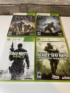 xbox 360 4 games lot bundle Halo And Call Of Duty Variety - Picture 1 of 2