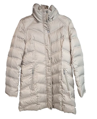 Abrigo acolchado Kenneth Cole Reaction para mujer talla MEDIANA beige - sin capucha Foto 1 de 4