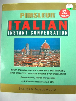 Vintage Italian Instant Conversation 10 CD Set NIB Pimsleur - Image 1 of 4