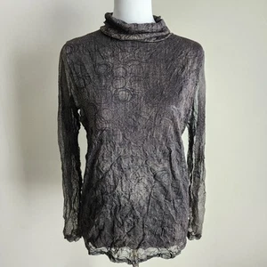 Laprimo Shirt Womens Small Chiffon Whimsigoth Witchy Fairy Goth Y2K Mesh Gothic - Picture 1 of 15