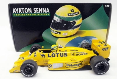 Minichamps 1/18 Scale Diecast - 540 871812 Senna Lotus Honda 99T 1987 #12 - Image 1 of 4