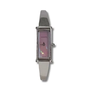Reloj Pulsera Mujer GUCCI 1500L Cuarzo Plata Brazalete - Imagen 1 de 10