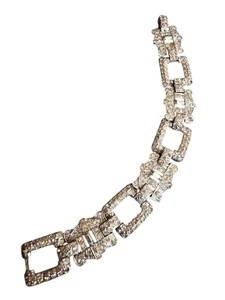 Impresionante pulsera vintage Art Deco pavé (A4900) - Imagen 1 de 8