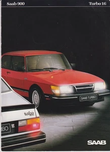 SAAB 900 Turbo 16 (175PS) 1983 Prospekt / Brochure  deutsch / german / tyska - Picture 1 of 4