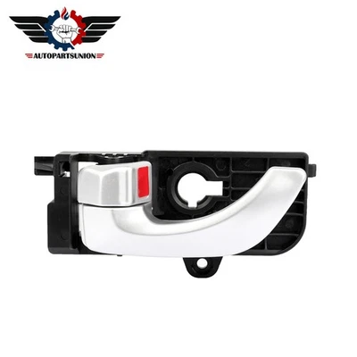 Front Left Interior Door Handle For Hyundai Sonata 2006-2007 Driver Side Silver - Image 1 of 4