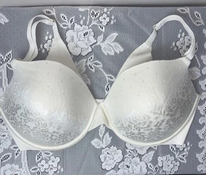 Secret Treasures 40D Off White Flora Spitze gepolstert Bügel verstellbarer Verschluss hinten - Bild 1 von 14