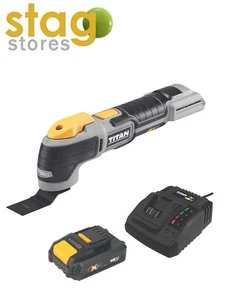 Titan 18V Li-ion TXP Cordless Multi-Tool With 2Ah Battery & Charger - Brand New - Picture 1 of 5