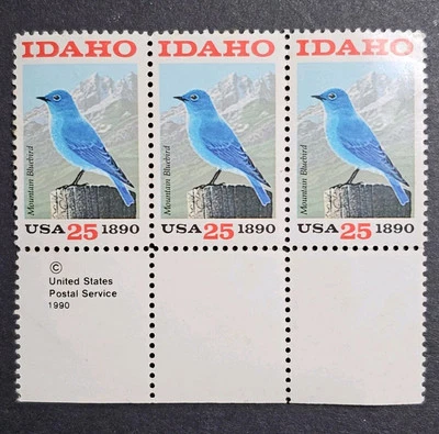 U.S. Stamps SC #2439. Idaho Statehood. 25¢ Block of LL 3. MNH - Image 1 of 2